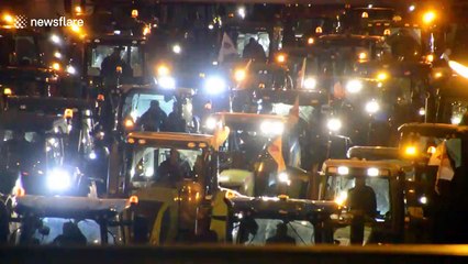 'Agri-bashing' protest continues as tractors plough thorugh Paris