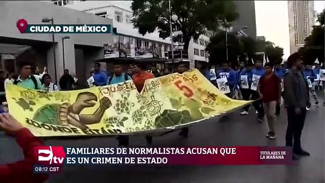 Familiares de normalistas desaparecidos acusan que es un crimen de Estado