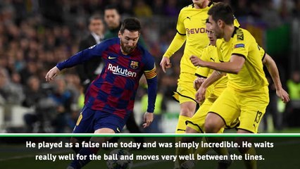 Download Video: 'Incredible' Messi was so difficult to handle - Dortmund coach Favre