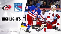NHL Highlights | Hurricanes @ Rangers 11/27/19