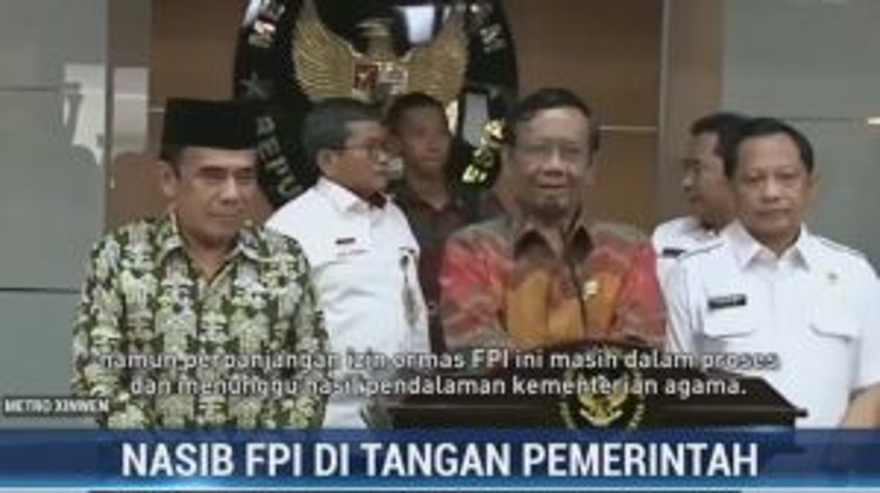 Nasib FPI di Tangan Pemerintah