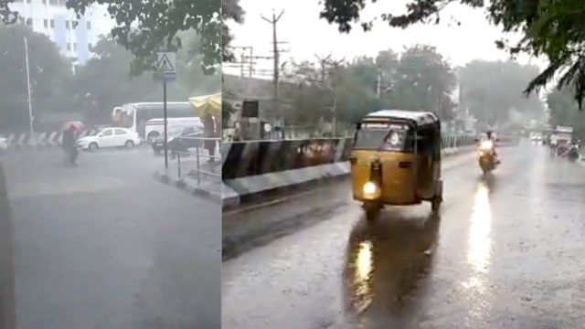சென்னையில் வெளுத்து வாங்கும் கனமழை : சாலைகளில் வெள்ளம்