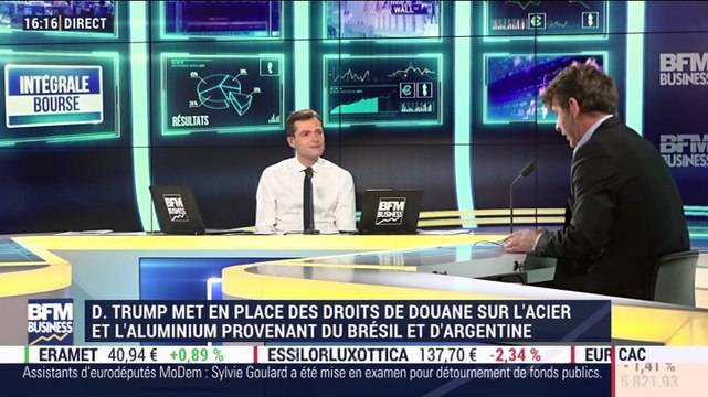 Éric Venet (Montbleu Finance): Trump met en place des droits de douanes sur l'acier et l'aluminium provenant du Brésil et d'Argentine - 02/12