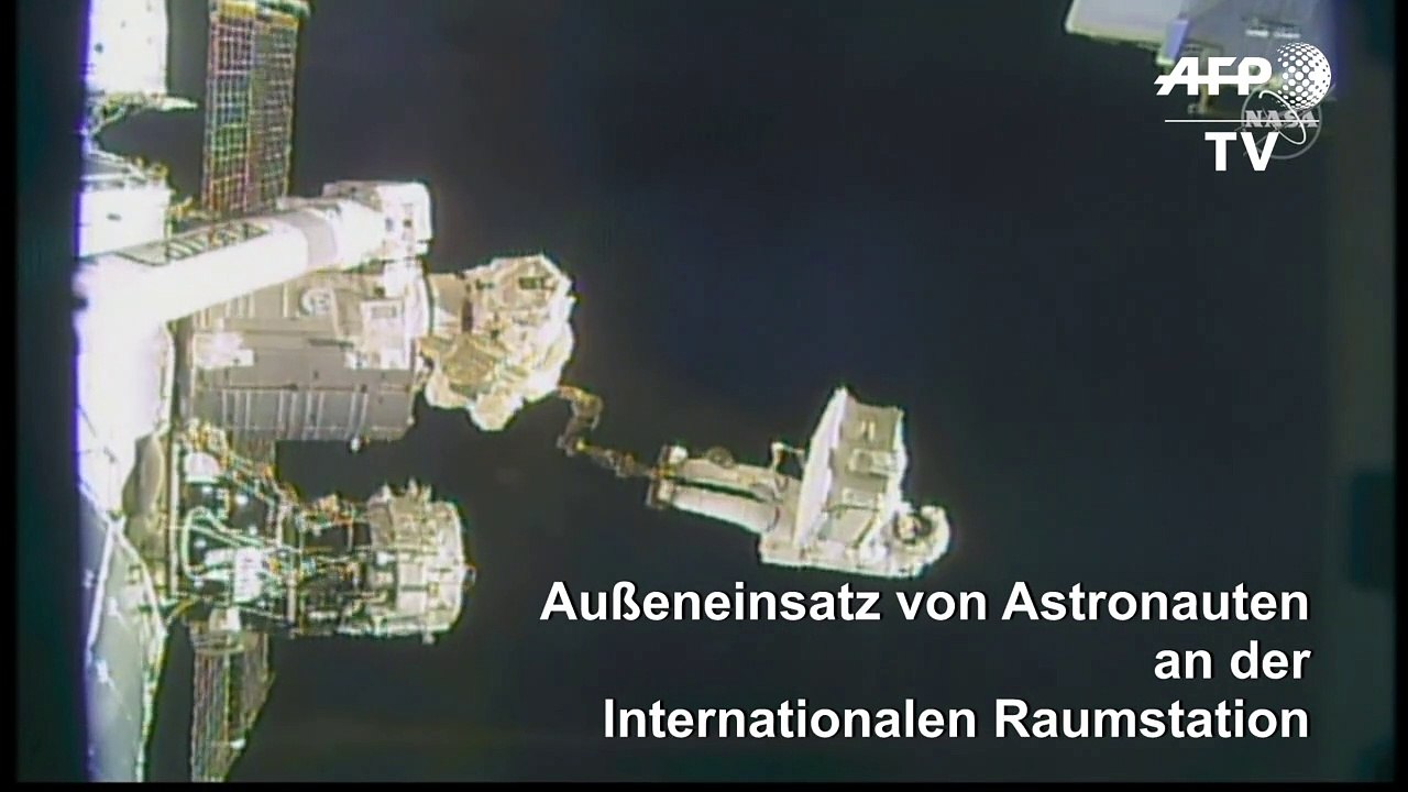 Außeneinsatz von ISS-Astronauten für Reparaturarbeiten