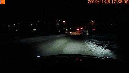 Cars Crash and Slide onto Populated Sidewalk