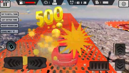 Mega Car Ramp Impossible Stunt Game - Stunts Car Race Games - Android GamePlay