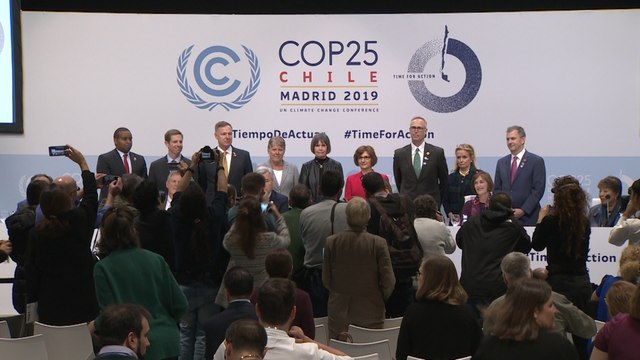 Nancy Pelosi en la Cumbre del Clima en Madrid