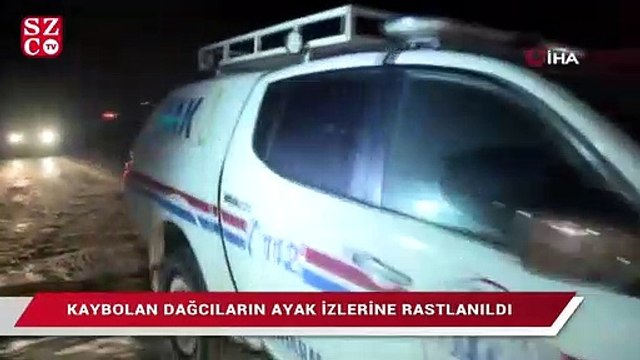 Uludağ’da kaybolan dağcıların ayak izlerine rastlanıldı