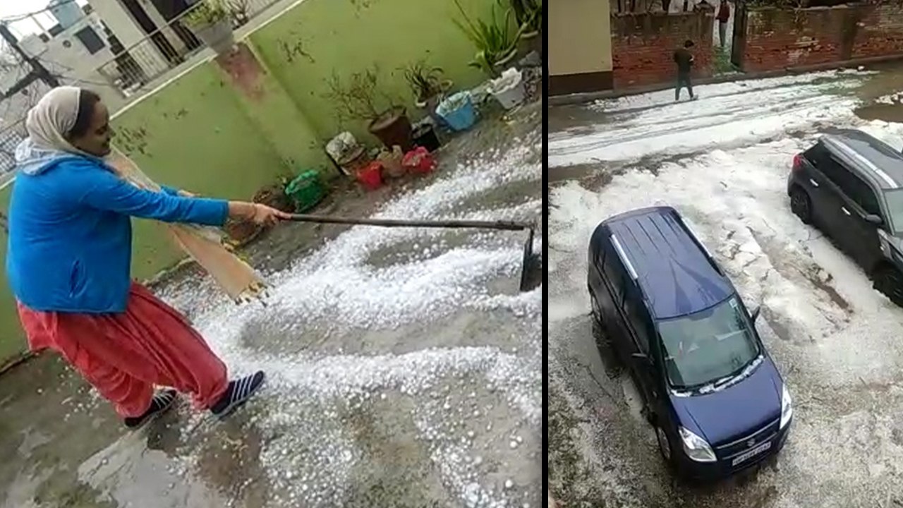 सफेद चादर से ढक गई गाजियाबाद-नोएडा की सड़के, प्रदूषण में आई कमी