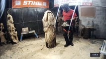 Así se ha fabricado el Belén de madera que se ha colocado en el centro comercial Itaroa Huarte