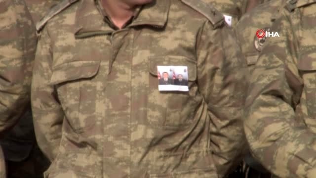 Teröristlerin sınırdaki karakola düzenlediği saldırıda şehit olan 2 asker için tören düzenleniyor