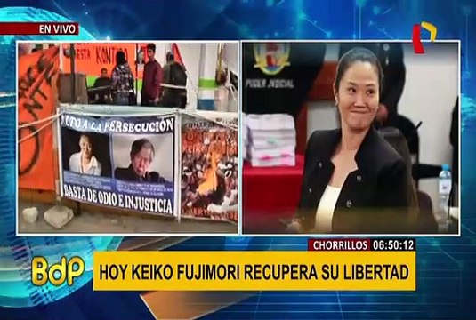 Expectativa en Chorrillos por liberación de Keiko Fujimori