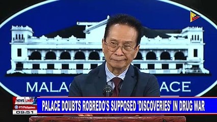 Palace doubts Robredo's supposed 'discoveries' in drug war