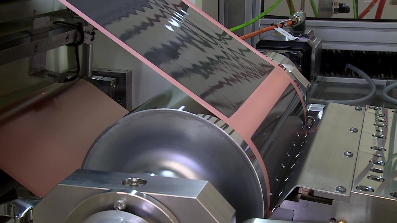 Battery cell production at Volkswagen Salzgitter, production steps “coating and drying”