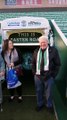 Emotional moment football fans with dementia break into song on Hibs' Easter Road pitch