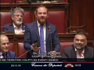 Flavio Di Muro (Lega) - Elisa mi vuoi sposare Proposta matrimonio in Aula Camera (28.11.19)