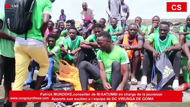 Le conseiller de M.KATUMBI , Patrick MUNDEKE apporte son soutien a l'equipe du DC VIRUNGA DE GOMA