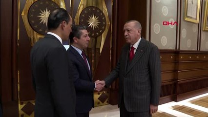 Erdoğan, ıkby başbakanı mesrur barzani'yi kabul etti