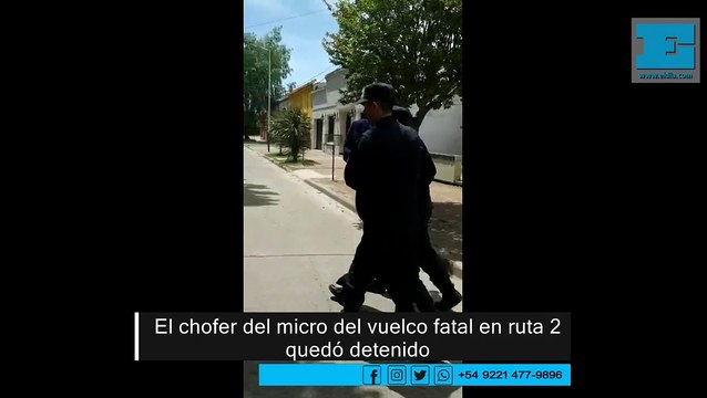 Vuelco fatal en ruta 2: el chofer quedó detenido y dijo se me fue el micro