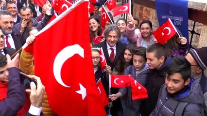 Kuzey Makedonya'daki Ohri Ali Paşa Camisi'nden 107 yıl sonra ezan okundu