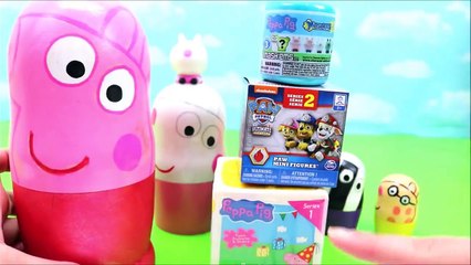 Peppa Pig Nesting Dolls Surprise Toys New Peppa Pig Series 3 Mashems and Peppa Friends