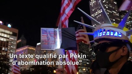 Hong Kong: des milliers de manifestants rassemblés pour remercier les Etats-Unis