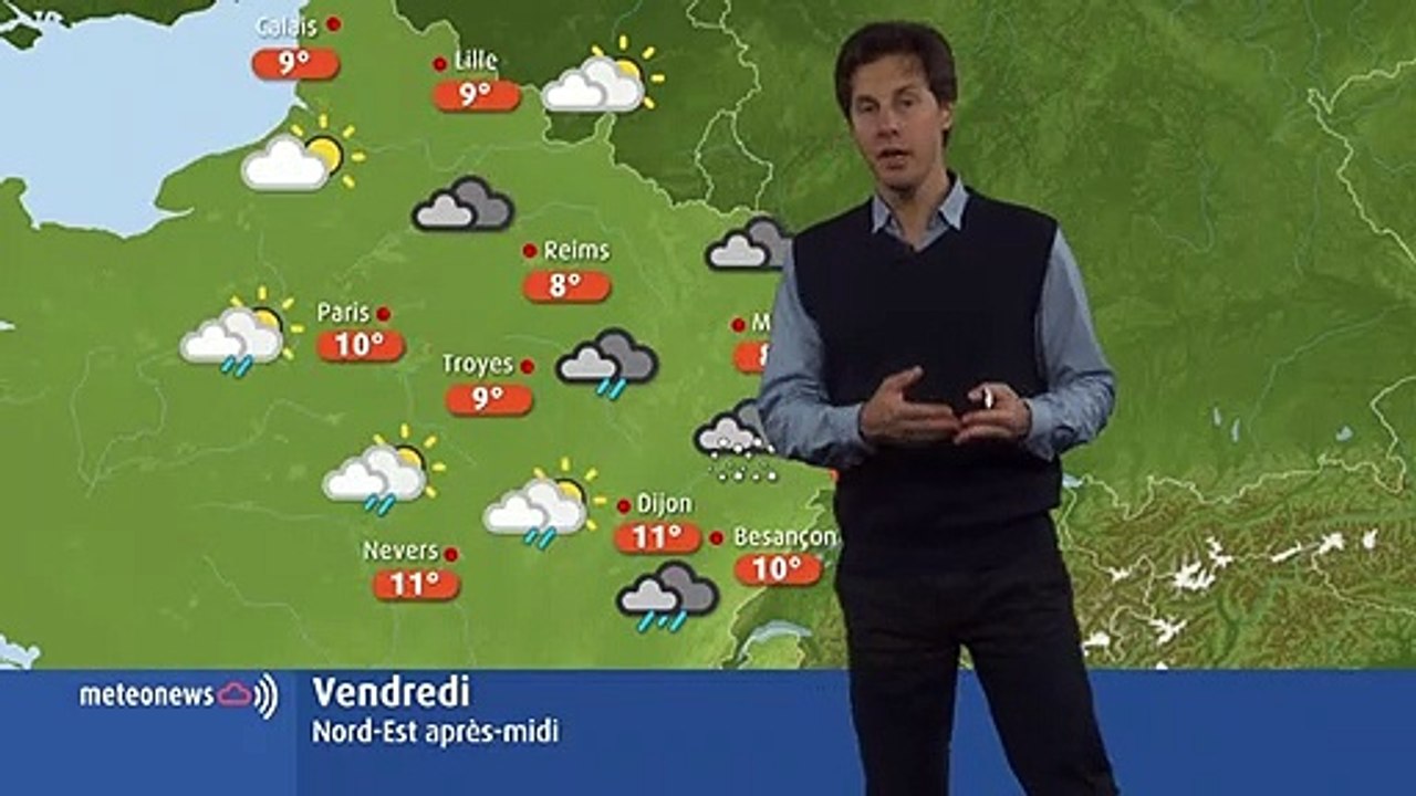 Grisaille et pluie ce vendredi en Lorraine et Franche-Comté