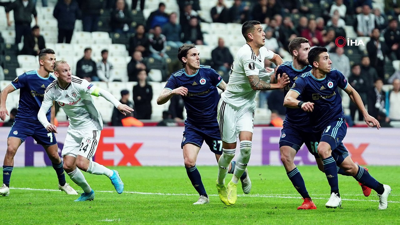 Beşiktaş - Slovan Bratislava maçından kareler -2-