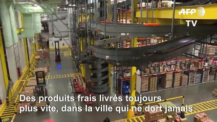 Entrepôt high-tech pour livrer au plus vite du frais dans la ville qui ne dort jamais