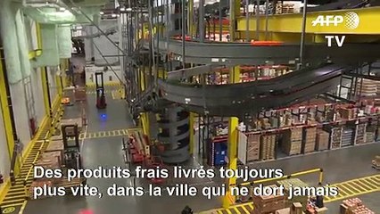 Entrepôt high-tech pour livrer au plus vite du frais dans la ville qui ne dort jamais