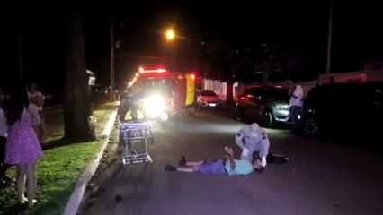 Ciclista fica ferido após ser atingido por carro no Parque Verde