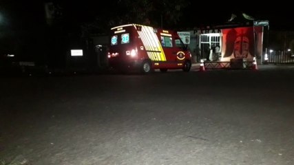 Siate atende vítima de queda de moto, na Rua Olavo Bilac