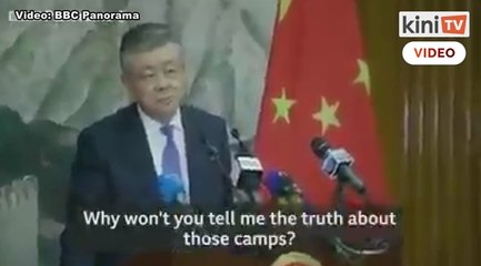 Скачать видео: 'Kenapa anda berbohong tentang kem tahanan Uighur?' Wartawan tanya Duta China