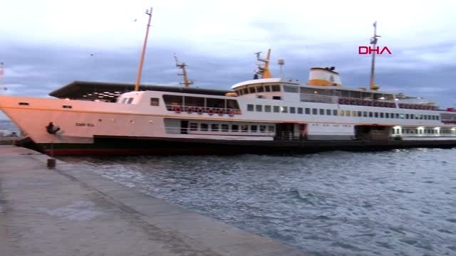 İstanbul şehir hatları ve ido'nun bazı seferleri iptal edildi