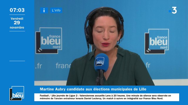 Municipales à Lille : Martine Aubry se représente. Les explications de Stéphane Barbereau