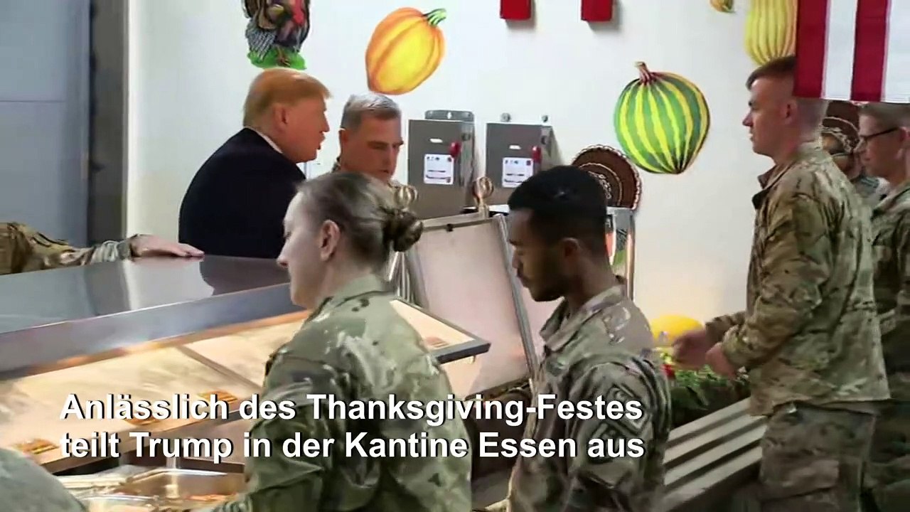 Trump zu Überraschungs-Truppenbesuch in Afghanistan