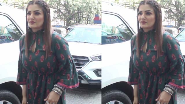 Raveena Tandon spotted in Beautiful look at Studio | FilmiBeat