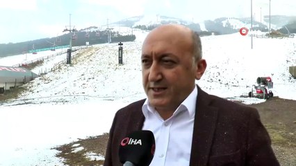 Beyaz gelinliğini giyen Palandöken yeni sezona gün sayıyor