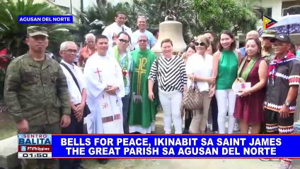 Bells fo Peace, ikinabit sa Saint James The Great Parish sa Agusan del Norte