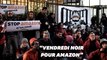 Contre le Black Friday, le siège d'Amazon France bloqué par des manifestants
