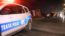 Mardin'de polis aracı ile minibüs çarpıştı 2'si polis, 7 yaralı