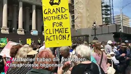 Weltweite Klima-Proteste beginnen in Australien