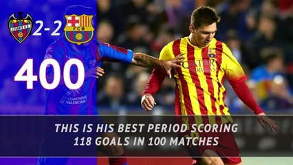 FOOTBALL: La Liga: Messi's 700 matches for Barca