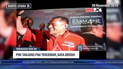 Berita TMI: PRK Tanjung Piai tercemar; Hong Kong bersiap sedia