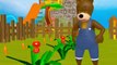 Baby Beka with Funny Bear grows farm fruit and guards garden from unruly crows