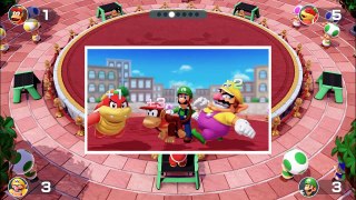 Super Mario Party MiniGames - Wario Vs Donkey Kong Vs Diddy Kong Vs Pom Pom (Master Cpu)