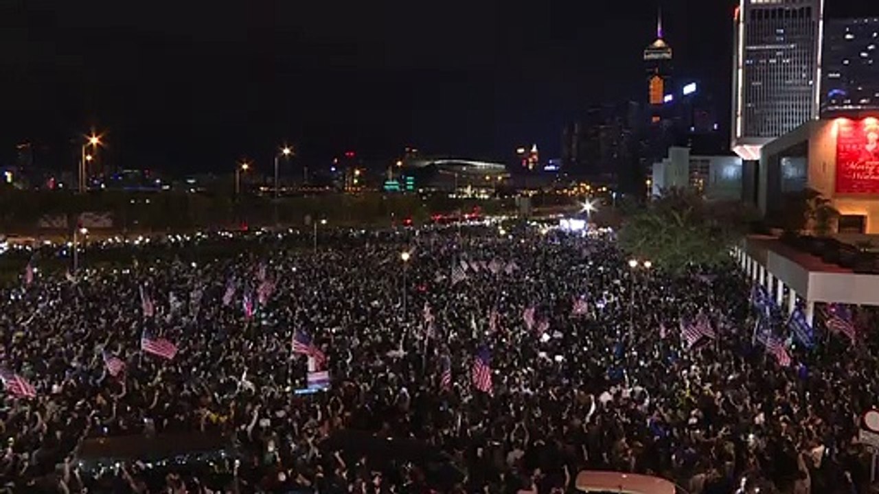Demokratieaktivisten in hongkong danken usa für rückendeckung