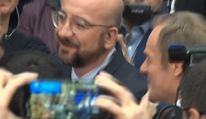 Passation de pouvoirs symbolique entre Donald Tusk et Charles Michel