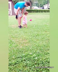 Funniest Moment When Daddy Teaching Baby