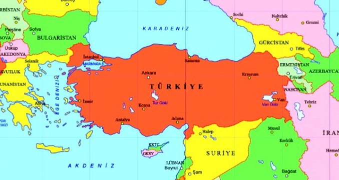 Türkiye'ye komşu olan ülkeler İran, Yunanistan, Ermenistan, Gürcistan, Nahcivan, Irak, Suriye ve Bulgaristan
